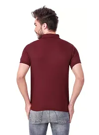 KEOTI Poly Cotton Polo Collar  Plain Comfort Fit T-Shirt for Mens - Pack of 3-thumb1