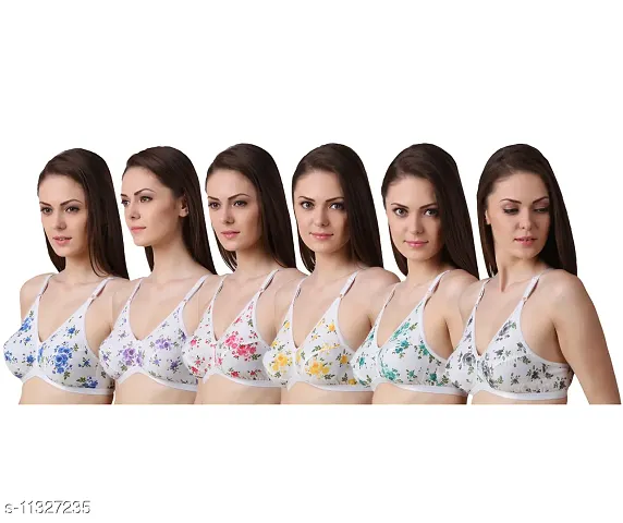 Cotton Blend Basic Bras 