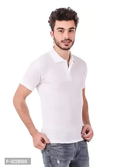 KEOTI Polycotton Polo Neck T-Shirt for Men - Pack of 3-thumb2