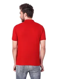 KEOTI Poly Cotton Polo Collar  Plain Comfort Fit T-Shirt for Mens - Pack of 3-thumb3