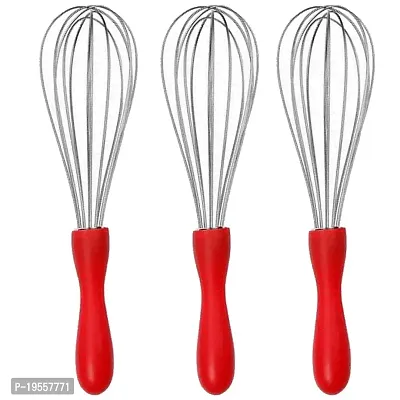 DreamBasket Stainless Steel (Pack of 3) Egg Whisk/Beater for Kitchen Tool Set