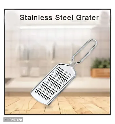 DreamBasket Stainless Steel Cheese Grater/Coconut Grater  Potato Masher/Pav Bhaji for Kitchen Tool Set-thumb2