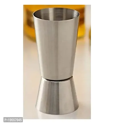 DreamBasket Stainless Steel Double Sided Peg Measure 30ml/60ml (Pack of 2) for Kitchen-thumb2