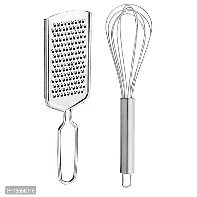 DreamBasket Stainless Steel Cheese Grater/Coconut Grater  Egg Whisk/Beater for Kitchen Tool Set-thumb0