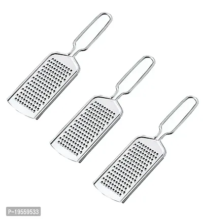 DreamBasket Stainless Steel Cheese Grater/Coconut Grater (Pack of 3) for Kitchen Tool Set