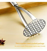 DreamBasket Stainless Steel Potato Masher/Pav Bhaji Masher for Kitchen Tool Set-thumb1