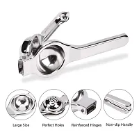 DreamBasket Stainless Steel Lemon Squeezer  Roti Chimta  Potato Masher for Kitchen Tool Set-thumb1