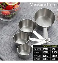 DreamBasket Stainless Steel (Set of 4) Measuring Cup for Kitchen Tool Set-thumb1