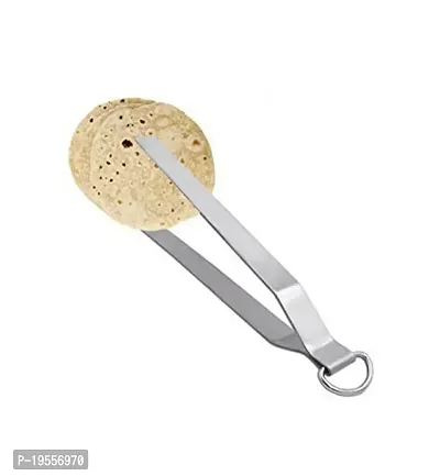 DreamBasket Stainless Steel Roti Chimta/Utility Tong (Pack of 2) for Kitchen Tool Set-thumb3