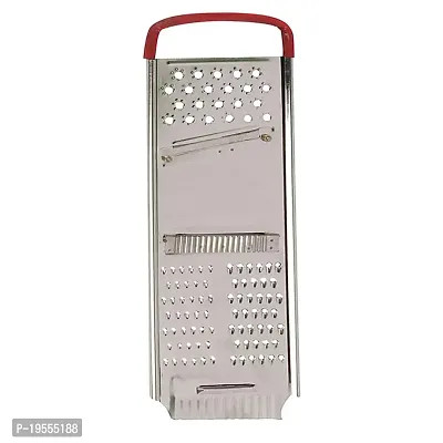 DreamBasket Stainless Steel Potato Chipser/Cheese Grater/Coconut Grater for Kitchen (Pack of 1)