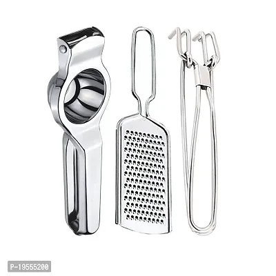 DreamBasket Stainless Steel Lemon Squeezer/Hand Juicer  Cheese Grater/Coconut Grater  Pakkad for Kitchen Tool Set