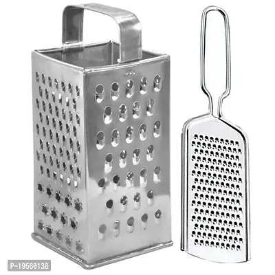 DreamBasket Stainless Steel 8 in 1 Grater/Slicer  Cheese Grater/Coconut Grater for Kitchen Tool