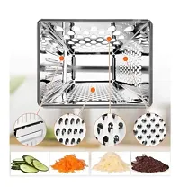 DreamBasket Stainless Steel 8 in 1 Grater/Slicer  Egg Whisk/Egg Beater for Kitchen Tool-thumb2