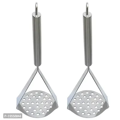 DreamBasket Stainless Potato Masher (Pack of 2) for Kitchen Tool Set