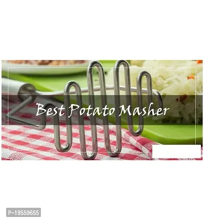 DreamBasket Stainless Steel Potato Masher for Kitchen Tool Set-thumb3