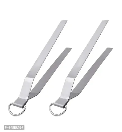 DreamBasket Stainless Steel Roti Chimta/Utility Tong (Pack of 2) for Kitchen Tool Set