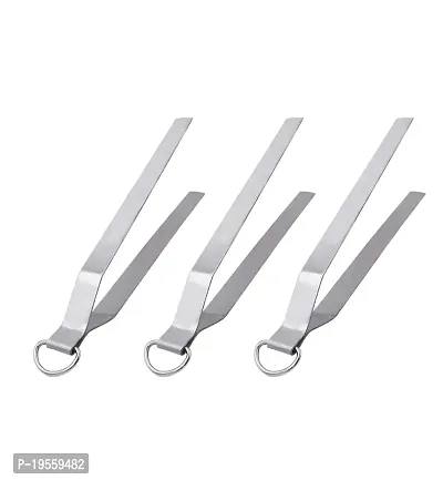 DreamBasket Stainless Steel (Pack of 3) Roti Chimta/Utility Tong for Kitchen Tool Set