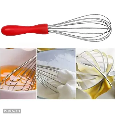 DreamBasket Stainless Steel (Pack of 3) Egg Whisk/Beater for Kitchen Tool Set-thumb4