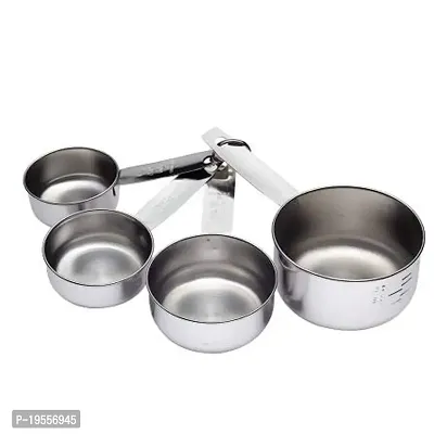 DreamBasket Stainless Steel (Set of 4) of Measuring Cup  (Set of 4) Measuring Spoon for Kitchen Tool Set-thumb3