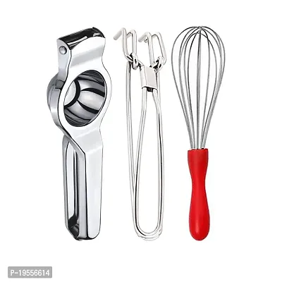 DreamBasket Stainless Steel Lemon Squeezer  Pakkad  Egg Whisk for Kitchen Tool Set