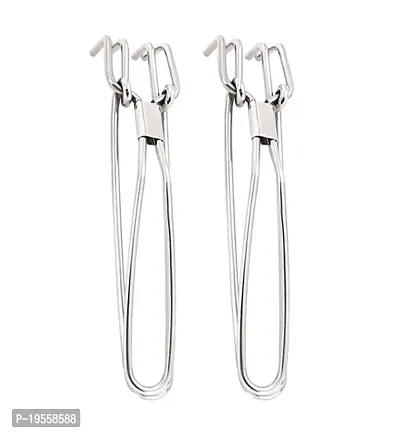 DreamBasket Stainless Steel Pakkad/Utility Tong for Kitchen (Pack of 2)