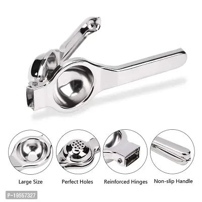 The DreamBasket Stainless Steel Lemon Squeezer  Pizza Cutter  Potato Masher for Kitchen Tool Set-thumb3