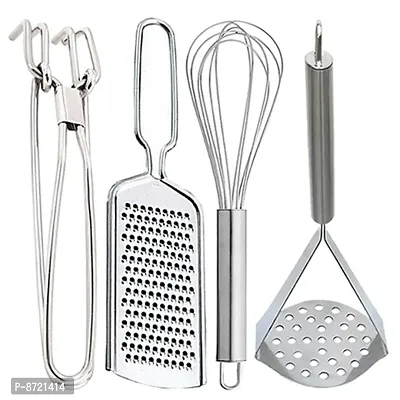 Stainless Steel Pakkad  Cheese Grater  Egg Whisk  Potato Masher for Kitchen