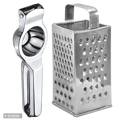 DreamBasket Stainless Steel Lemon Squeezer / Hand Juicer  8 in 1 Grater/Slicer for Kitchen Tool Set-thumb0