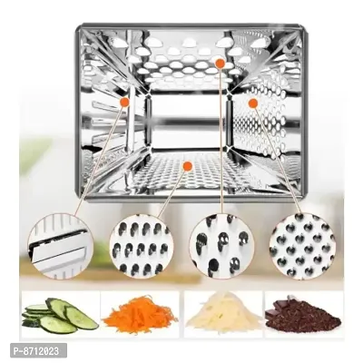Classy Stainless Steel 8 in 1 Grater  Tong  Egg Whisk-thumb5