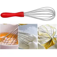 DreamBasket Stainless Steel Pizza Cutter  Egg Whisk  Mathani for Kitchen Tool Set-thumb3