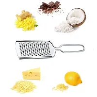 DreamBasket Stainless Steel Lemon Squeezer  Cheese Grater  Pizza Cutter  Pakkad  Roti Chimta for Kitchen Tool Set-thumb1
