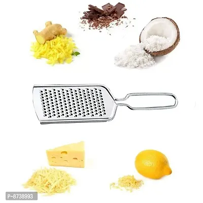 DreamBasket Stainless Steel Lemon Squeezer  Cheese Grater  Pizza Cutter  Pakkad  Roti Chimta for Kitchen Tool Set-thumb2