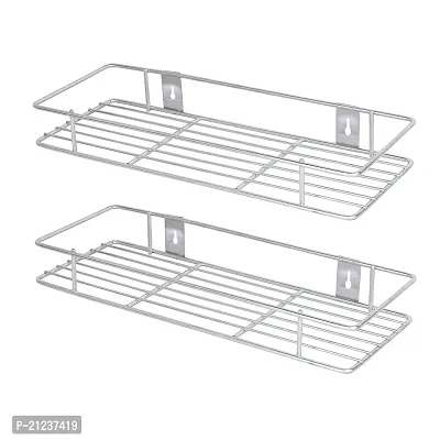 DreamBasket Stainless Steel Detergent Shelf Rack (Pack of 2) for Kitchen-thumb0