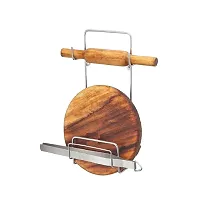 DreamBasket Stainless Steel Chakla Belan Stand  Plate Stand (Pack of 2) for Kitchen-thumb2