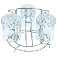 DreamBasket Stainless Steel Chakla Belan Stand  Cup Stand/Cup Holder  Glass Stand/Glass Holder  Hook Rail for Kitchen-thumb4
