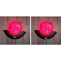 Axutum Wooden Wall Lamp Moon Light Lamp/Pink Shade Globe Shape Wall Light Lamp for Home Office Hotels D?cor - Pack of 1-thumb2