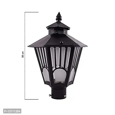 Axutum Pack of 1 Outdoor Gate Lamp Light/Exterior Gate/Pillar/Garden Light Lamp for Home,Office,Bar, Restaurants,Hotel (Black)-thumb3