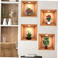 Self-Adhesive Waterproof Wallpaper Stickers Living Room Pack of 4-thumb3