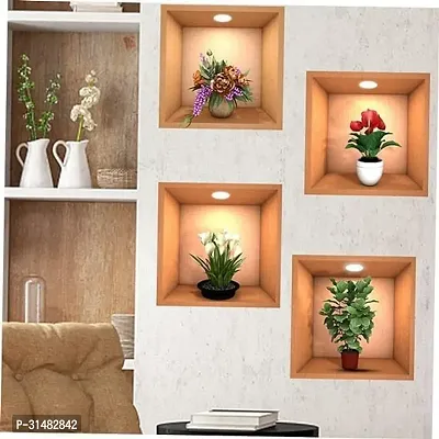 Self-Adhesive Waterproof Wallpaper Stickers Living Room Pack of 4-thumb4