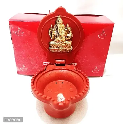 Water Sensor Activated LED Ganpati  Lakshmi Diya for Pooja, Dassehra, Diwali, Ganpati Festival, for Gifts  Decor at Home-thumb2