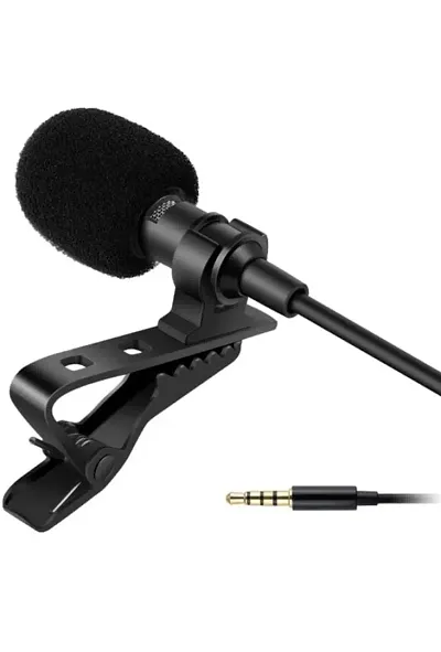 3.5mm | Collar Mic | Noise Cancelling| Mini Metal Clip | Collar Mic| YouTube/Lectures, News, Voice - Video Recording Interview, Studio, Bloggers, Speech, Smartphonersquo;s Laptops