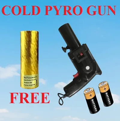 Cold Pyro Gun, Fire Gun For Party with 1 Cold Pyro Rifil