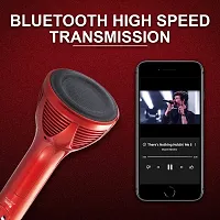 WS-1698 Handheld Wireless Microphone Mic with Audio Recording Bluetooth Speaker ( RED )-thumb2