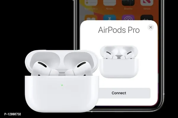 Airpod Pro With Wireless Charging Case Active Noise Cancellation Wireless Mobile Bluetooth 14 Hours Battery Backup Compatible With Android And Ios W-thumb0