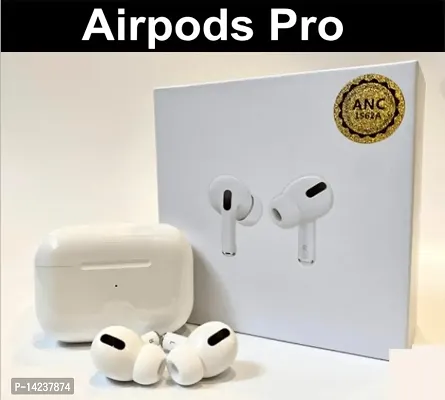 Airpod Pro with Wireless Charging Case | Active Noise Cancellation | Wireless Mobile Bluetooth |14 Hours Battery Backup | Compatible with Android and iOS... ANC
