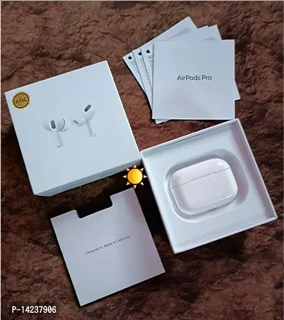 Airpod Pro with Wireless Charging Case | Active Noise Cancellation | Wireless Mobile Bluetooth |14 Hours Battery Backup | Compatible with Android and iOS... ANC-thumb0