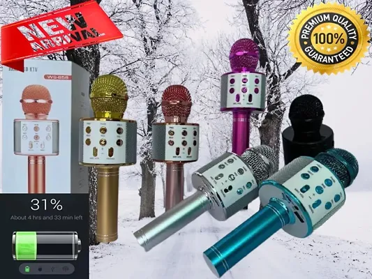 Buy Wireless Karaoke mic mike microphone inbuilt Bluetooth Speaker