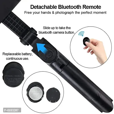 Black Xt 02 2 In 1 Selfie Stick Tripod With Wireless Remote-thumb3