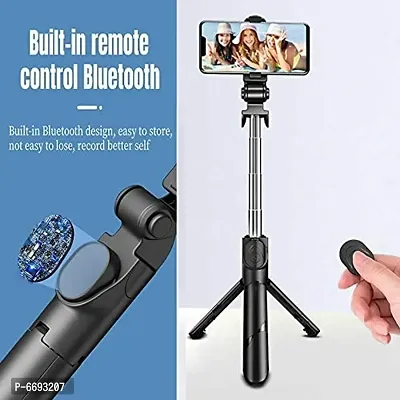 Black Xt 02 2 In 1 Selfie Stick Tripod With Wireless Remote-thumb2