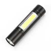 LED Flashlight with COB Light Mini Waterproof Portable LED Flashlight USB Rechargeable 3 Modes Light Flashlight-thumb3